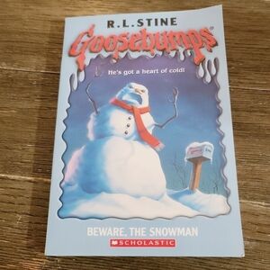 Vintage 90s Goosebumps Beware, The Snowman by R.L. Stine Book Scholastic
